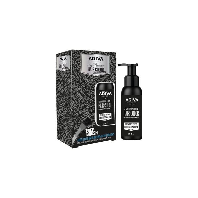 AGIVA HAIR COLOR SEMIPERMANENTE BLACK 125 ML