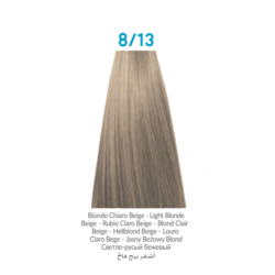 INEBRYA BIONIC 8/13, Rubio claro ceniza dorado, 100ml