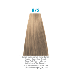 INEBRYA BIONIC 8/3, Rubio claro dorado, 100ml