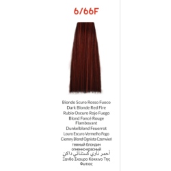 INEBRYA 6/66F, Rubio oscuro rojo fuego, 100ml