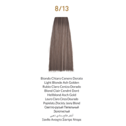 INEBRYA 8/13, Rubio claro ceniza dorado, 100ml