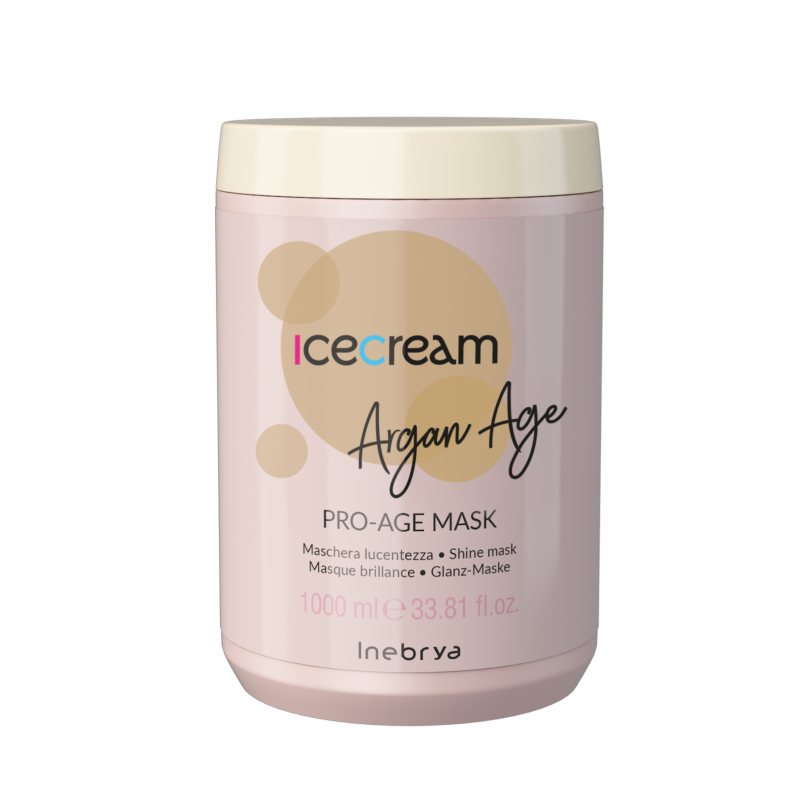 MASCARILLA BRILLO ARGAN ICECREAM 1000ML INEBRYA