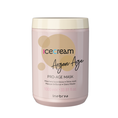 MASCARILLA BRILLO ARGAN ICECREAM 1000ML INEBRYA