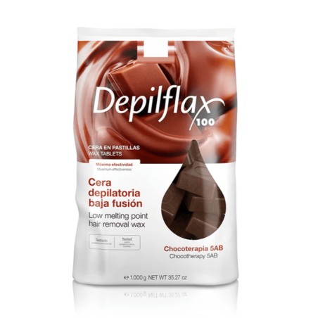 CERA BOLSA CHOCOLATE 1 KG DEPILFLAX