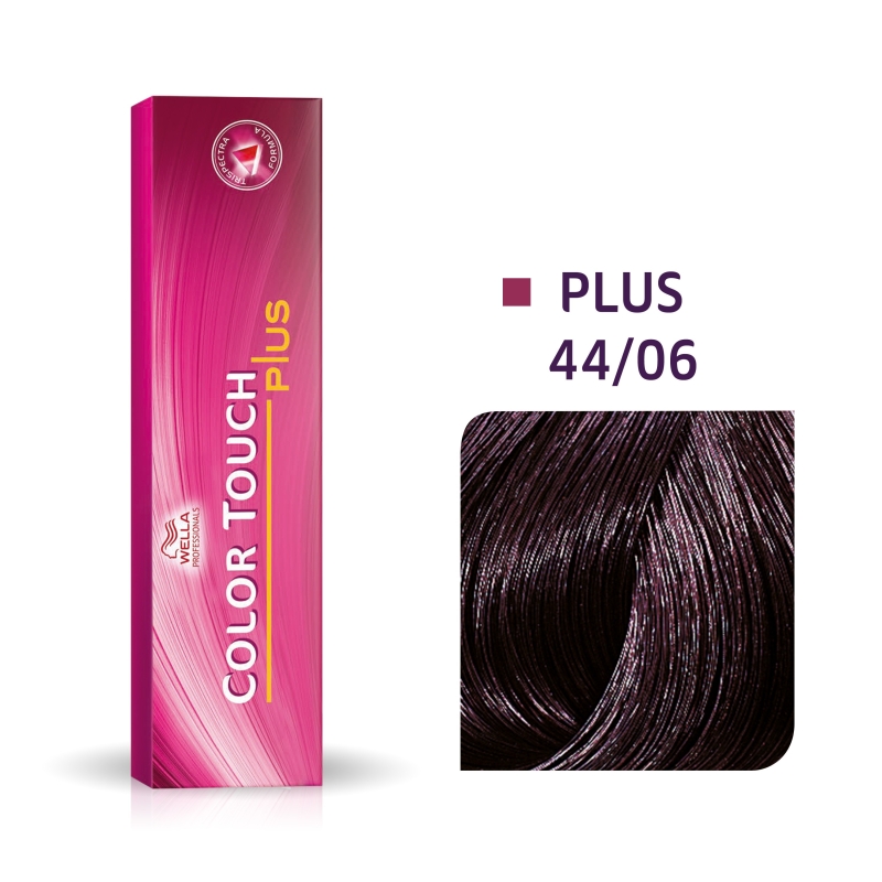 TOUCH PLUS 44/06 CASTAÑO MEDIO INTENSO NATURAL VIOLETA WELLA