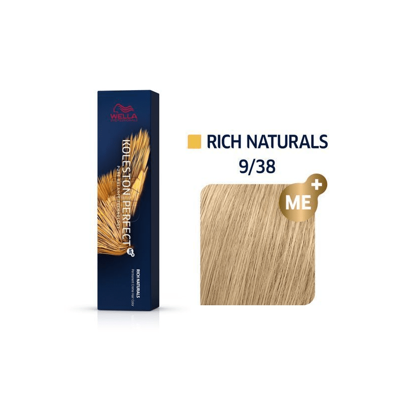 KOLESTON PERFECT ME 9/38 RUBIO MUY CLARO DORADO PERLA WELLA