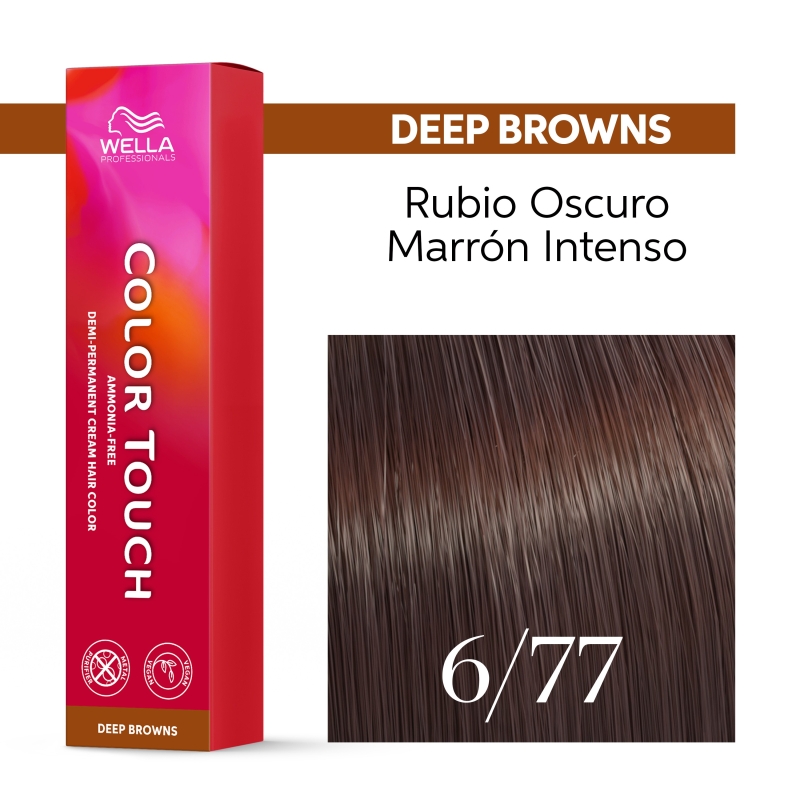 TOUCH 6/77 RUBIO OSCURO MARRON INTENSO WELLA