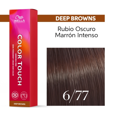 TOUCH 6/77 RUBIO OSCURO MARRON INTENSO WELLA